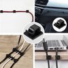 Set organizator cabluri, lipire banda autoadeziva, transparente, 3x1x0.7 cm CleanCable®