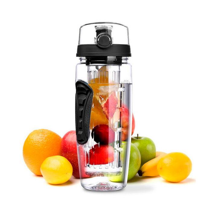 1+1 Sticla de apa cu infuzor pentru fructe,ierburi sau ceai, FruityBottle, 700ML