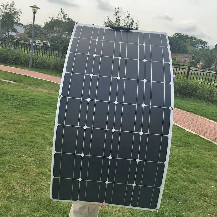 KIT Panou Solar Fotovoltaic Flexibil 100W(50W+50W) si Regulator Tensine 30A PWM - Oricare.ro