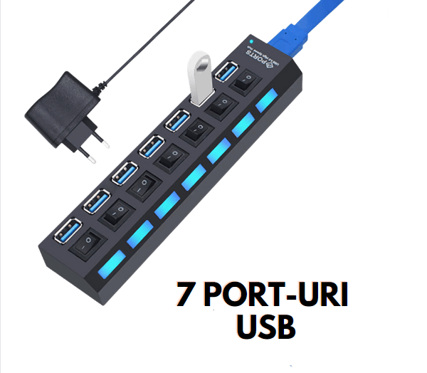 Extensie USB cu porturi multiple - Oricare.ro