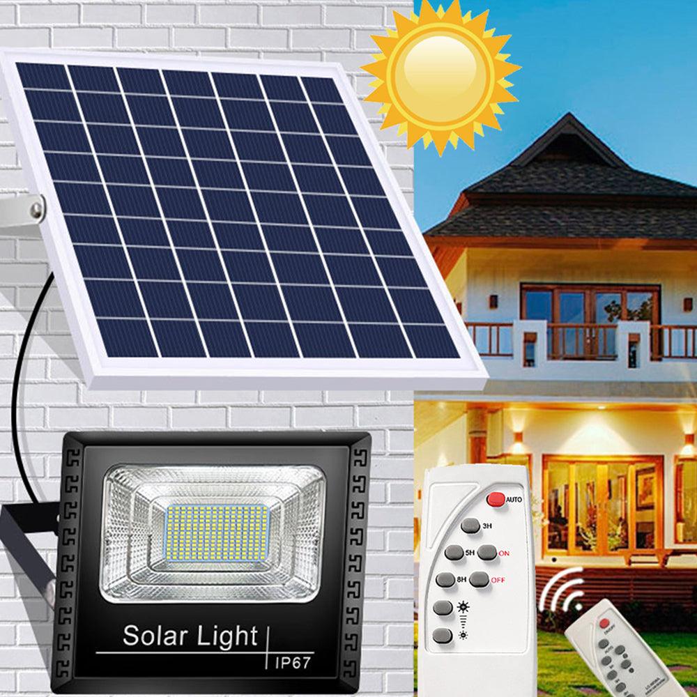 Proiector LED exterior de la 50 pana la 1200W cu panou solar, telecomanda cu functii multiple LP-0054 - Oricare.ro